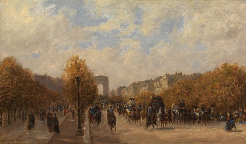 Victor de PAPELEU Avenue des Champs ElysГ©es 90033 121. часть 5 - европейского искусства Европейская живопись
