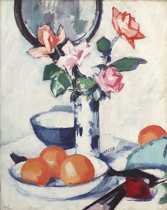 Samuel John Peploe Still life of roses and oranges 28516 20. часть 5 - европейского искусства Европейская живопись