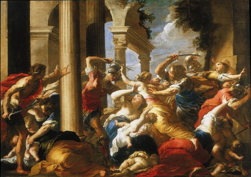 Valerio Castello The Massacre of the Innocents 16683 203. часть 5 - европейского искусства Европейская живопись