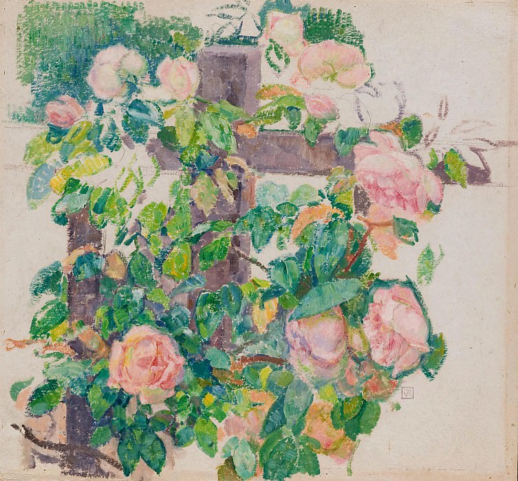 Theo Van Rysselbergh Roses Grimpantes 42056 1184. часть 5 - европейского искусства Европейская живопись