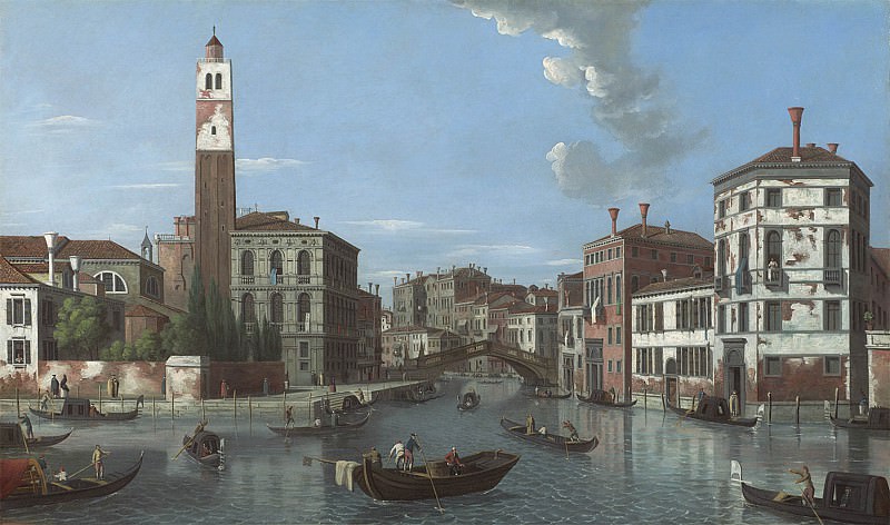 William James View of the Grand Canal Venice with san Geremia and thr entrance to the Cannaregio 99100 20. часть 5 -- European art Европейская живопись