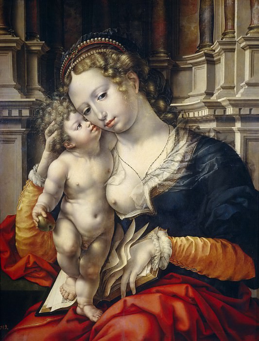 Gossaert, Jan -- La Virgen con el Niño. Part 6 Prado Museum