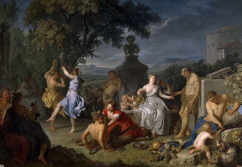 Houasse, Michel-Ange -- Bacanal. Part 6 Prado Museum