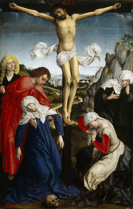 Weyden, Roger van der (Discípulo de) -- La Crucifixión. Part 6 Prado Museum