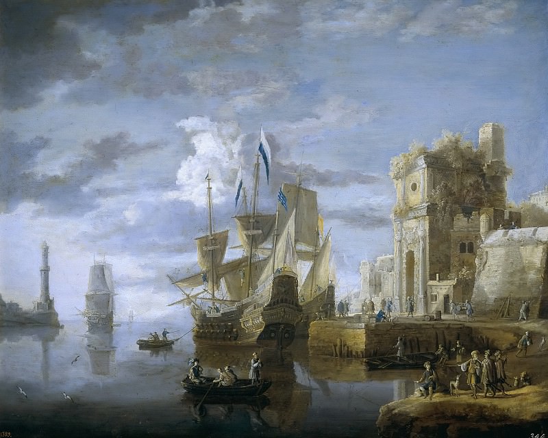 Peeters, Jan -- Un puerto de mar. Part 6 Prado Museum