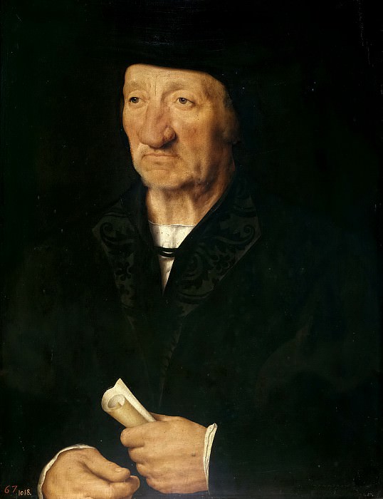 Cleve, Joos van -- Retrato de anciano. Part 6 Prado Museum