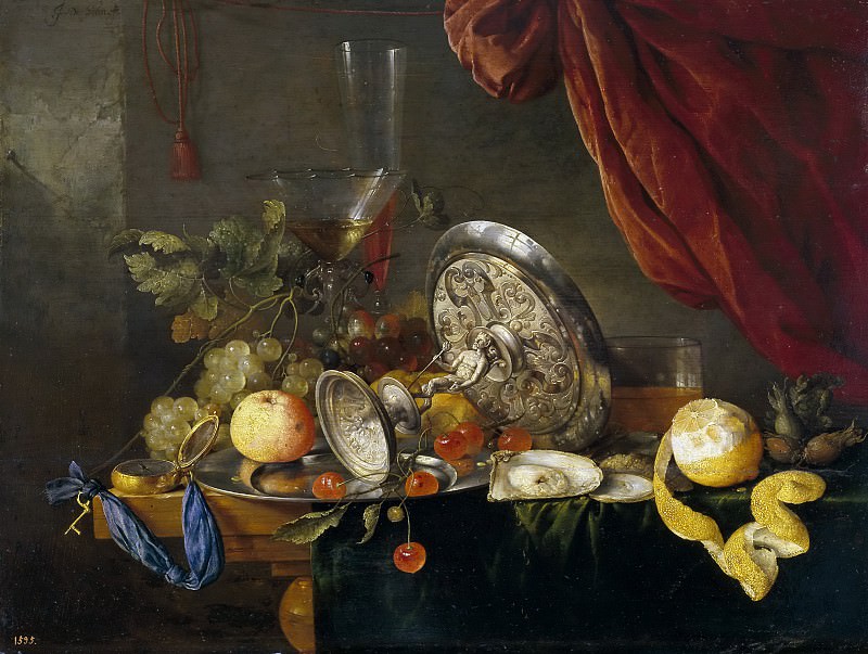 Heem, Jan Davidsz. de -- Mesa. Part 6 Prado Museum