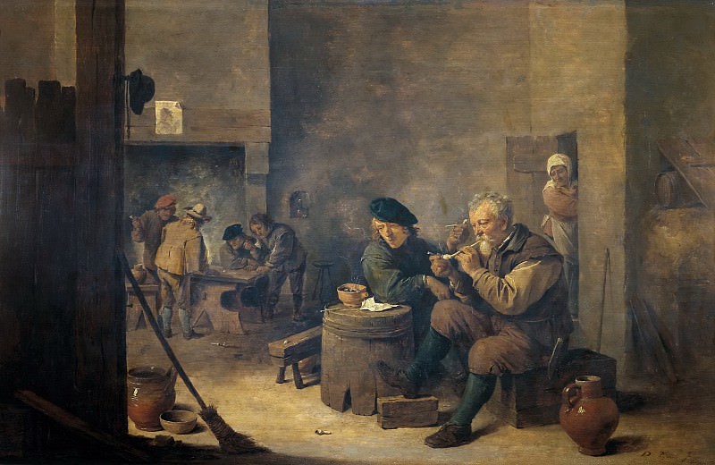 Teniers, David -- Fumadores. Part 6 Prado Museum