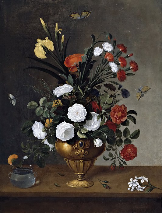 Camprobín, Pedro -- Florero y recipiente de cristal, Part 6 Prado Museum