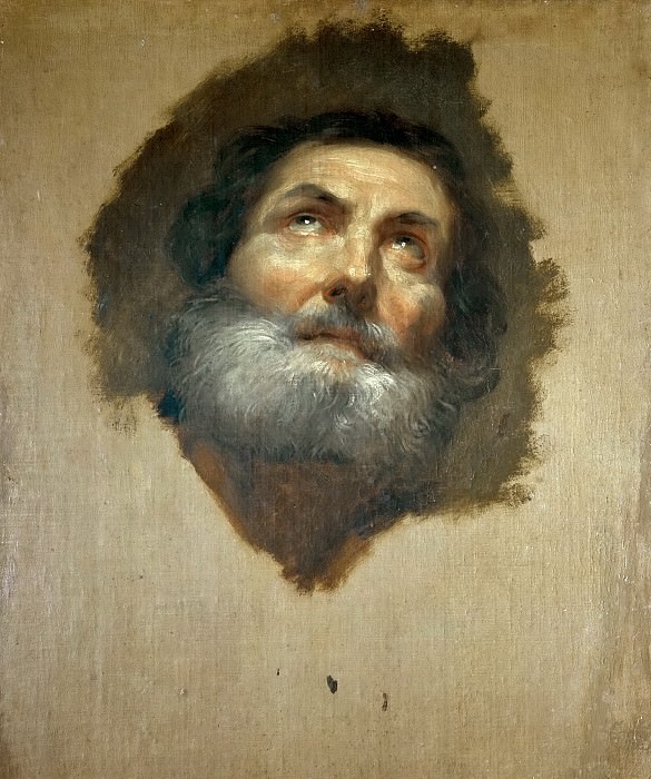 Mengs, Anton Rafael -- Cabeza de Apóstol. Part 6 Prado Museum