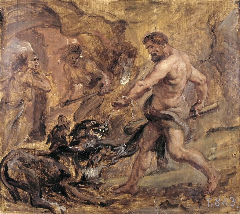 Rubens, Pedro Pablo -- Hércules y el Cancerbero. Part 6 Prado Museum