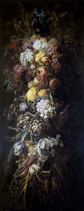 Утрехт, Адриан ван -- Фестон из фруктов и овощей. часть 6 Музей Прадо