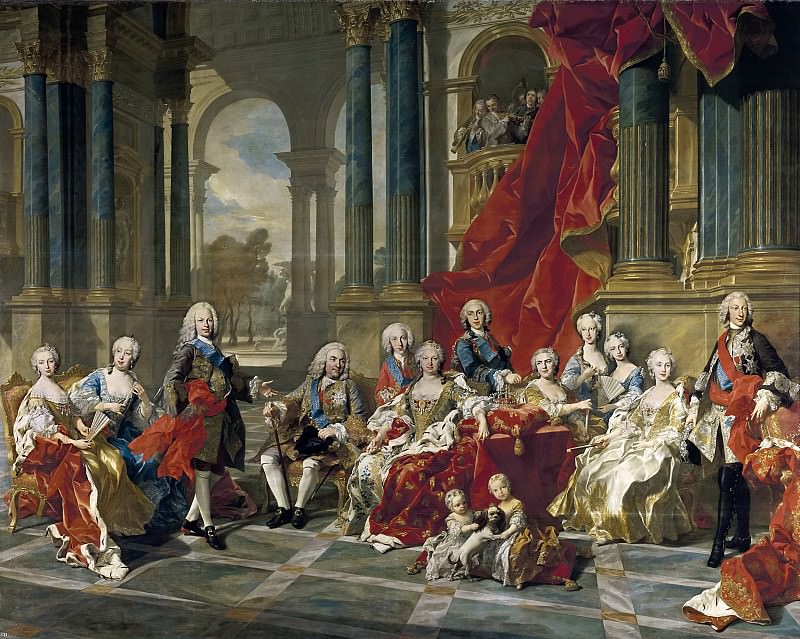 Loo, Louis Michel van -- La familia de Felipe V. Part 6 Prado Museum