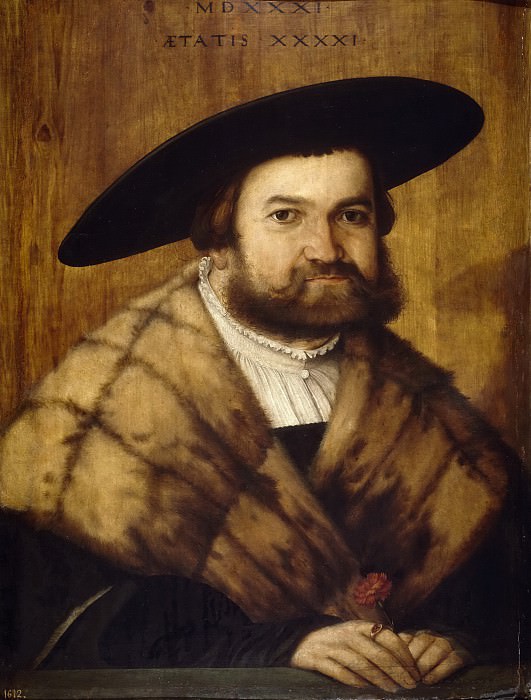 Amberger, Cristoph -- El orfebre de Augsburgo, Jörg Zörer, de 41 años. Part 6 Prado Museum