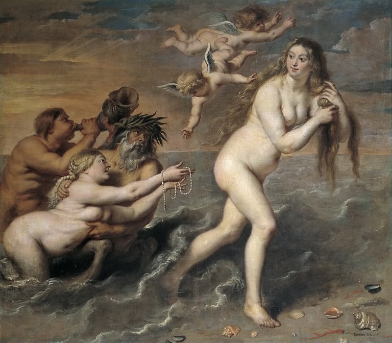 Vos, Cornelis de -- Nacimiento de Venus. Part 6 Prado Museum