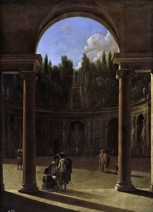 Anónimo -- El jardín Aldobrandini en Frascati. Part 6 Prado Museum