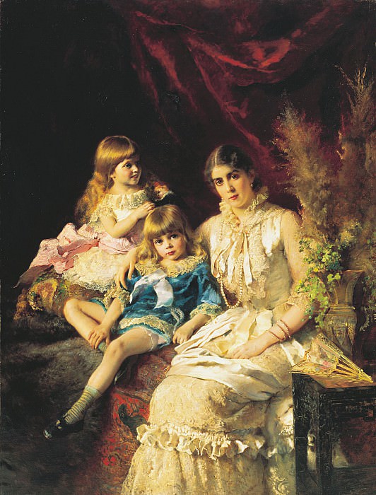 Семейный портрет 1882 Холст масло 183х139 см. часть 2 - русских и советских худ Русские и советские художники