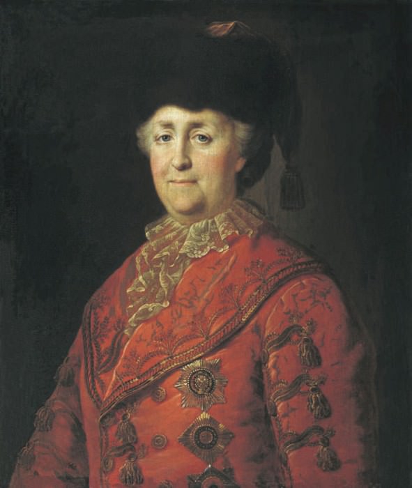 Портрет Екатерины II в дорожном костюме 1787. часть 2 - русских и советских худ Русские и советские художники
