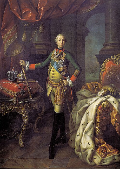Портрет Петра III 1762 Холст масло 250х179 см. часть 2 - русских и советских худ Русские и советские художники