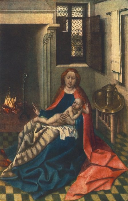 MASTER OF F. MADONNA WITH THE CHILD (ALTARPIECE), EREMITAGET. Фламандские художники