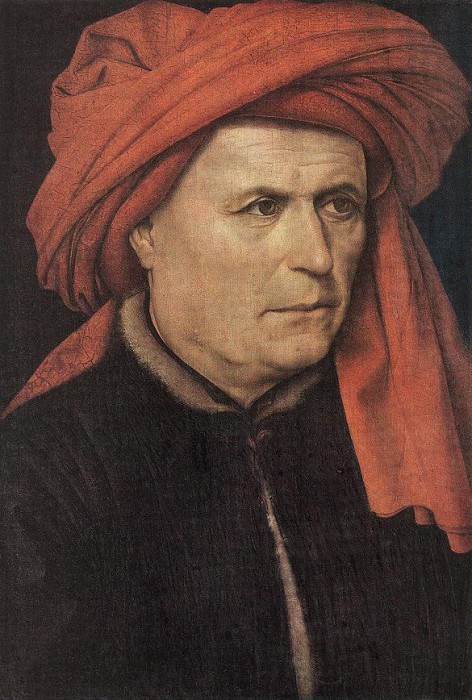 MASTER OF F. PORTRAIT OF A MAN, NG LONDON. Flemish