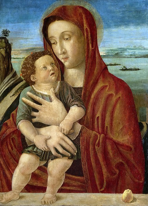 Джованни Беллини -- Мадонна с Младенцем, 1465-1470. Рейксмузеум: часть 4