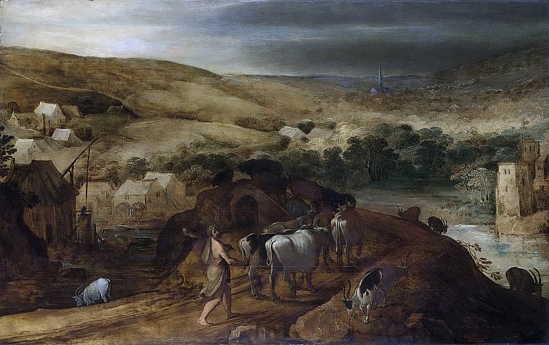 Йос де Момпер (II) -- Геракл, угоняющий стадо Гериона, 1590-1635. Рейксмузеум: часть 4