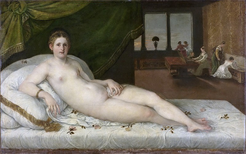 Ламберт Сустрис -- Лежащая Венера, 1540-1565. Рейксмузеум: часть 4