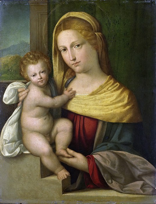 Бенвенуто Тизи да Гарофало -- Мария с Младенцем, 1515-1540. Рейксмузеум: часть 4