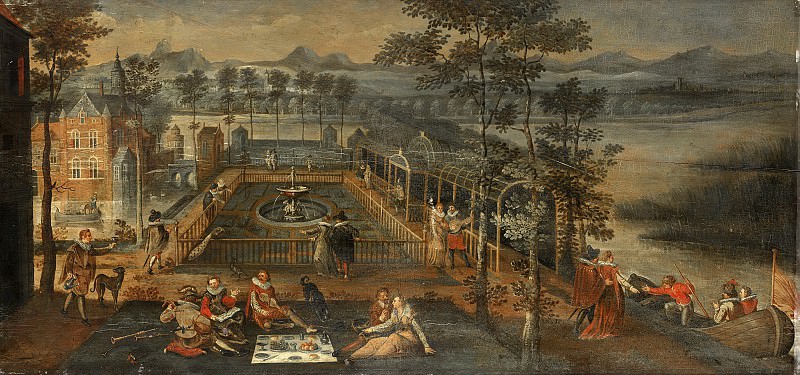 Неизвестный художник -- Двор наслаждений, 1590. Рейксмузеум: часть 4