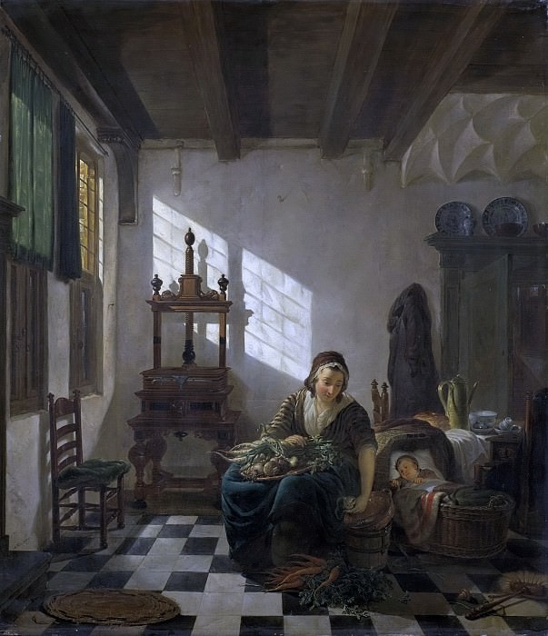 Абрахам ван Стрей (I) -- Хозяйка дома, 1800-1811. Рейксмузеум: часть 4