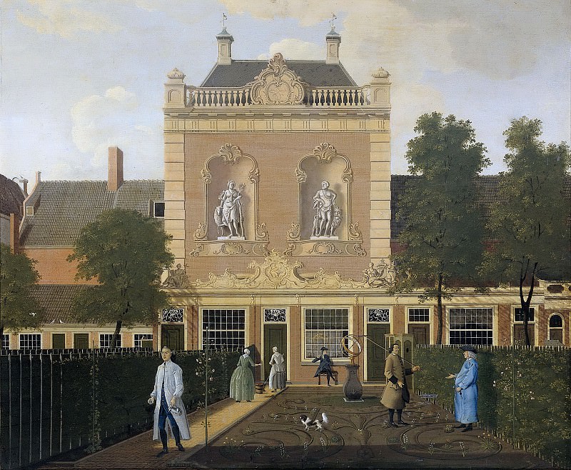 Keun, Hendrik -- De stadstuin en het koetshuis behorende bij het perceel Keizersgracht 524, 1772. Rijksmuseum: part 4