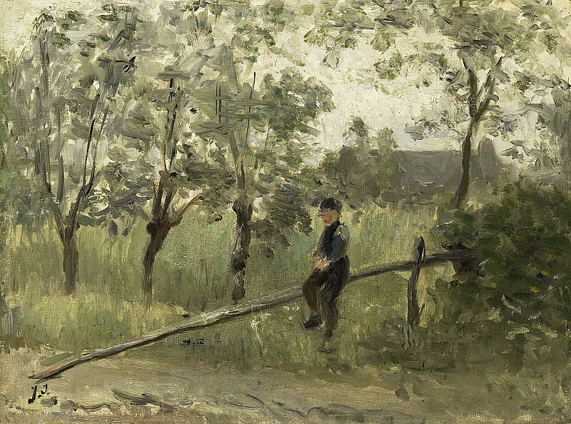 Israëls, Jozef -- Boerenjongen op een slagboom, 1900-1911. Rijksmuseum: part 4