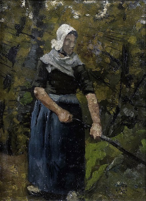 Рихард Роланд Хольст -- Крестьянка с палкой, 1890. Рейксмузеум: часть 4