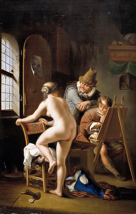 Houbraken, Arnold -- De schilder en zijn model, 1690. Rijksmuseum: part 4