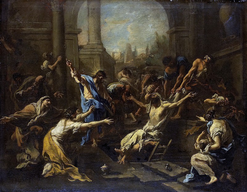 Magnasco, Alessandro -- De opwekking van Lazarus, 1715-1740. Rijksmuseum: part 4