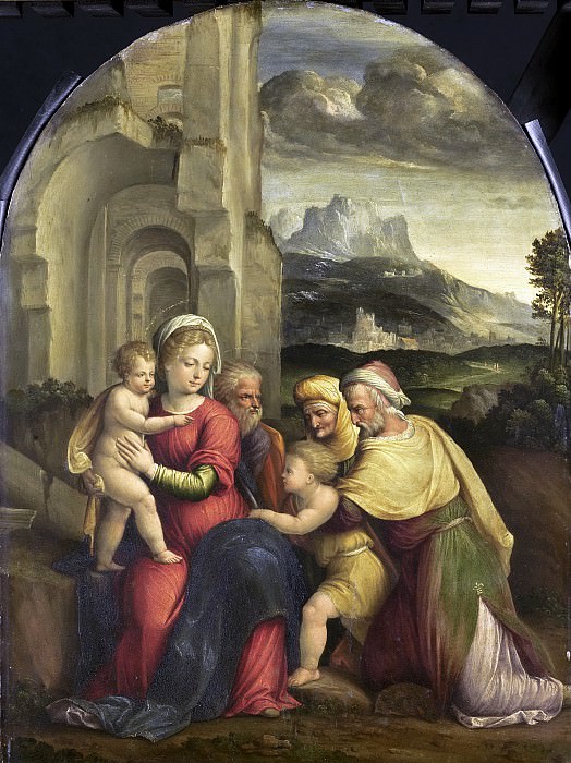 Garofalo, Benvenuto Tisi da -- De heilige familie, 1535. Rijksmuseum: part 4