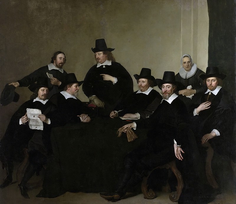 Backer, Jacob Adriaensz. -- De regenten van het Nieuwe Zijds Huiszittenhuis te Amsterdam, ca 1650., 1645-1651. Rijksmuseum: part 4