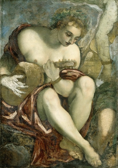 Якопо Тинторетто -- Муза с лютней, 1528-1594. Рейксмузеум: часть 4