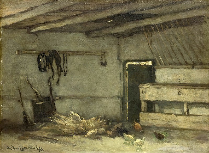 Йохан Хендрик Вейссенбрух -- Внутри хлева, 1895. Рейксмузеум: часть 4