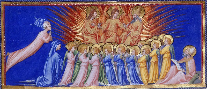 180 Angels kneeling before the Trinity, Divina Commedia