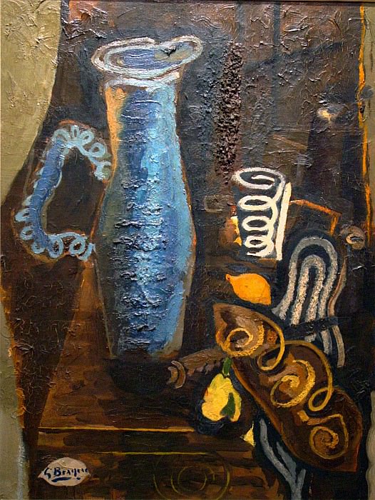 Georges BRAQUE Le Pichet bleu. часть 2 -- European art Европейская живопись
