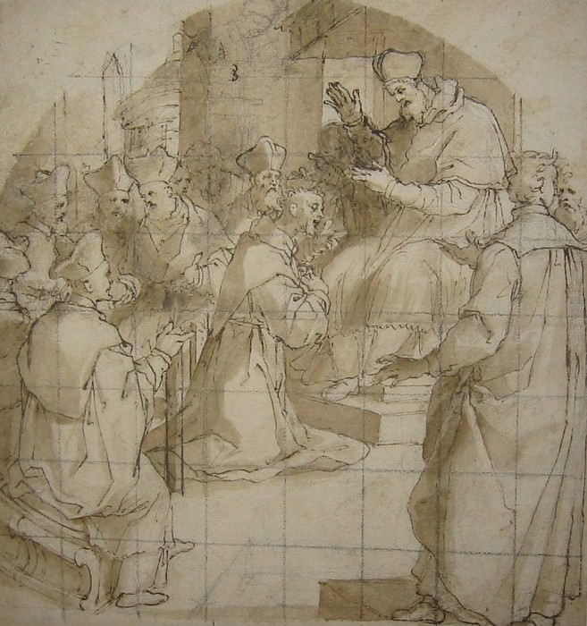 Giorgio Picchi c 1550вЂ“1605 Urbania The Confirmation of the Rule 11504 172. часть 2 - европейского искусства Европейская живопись