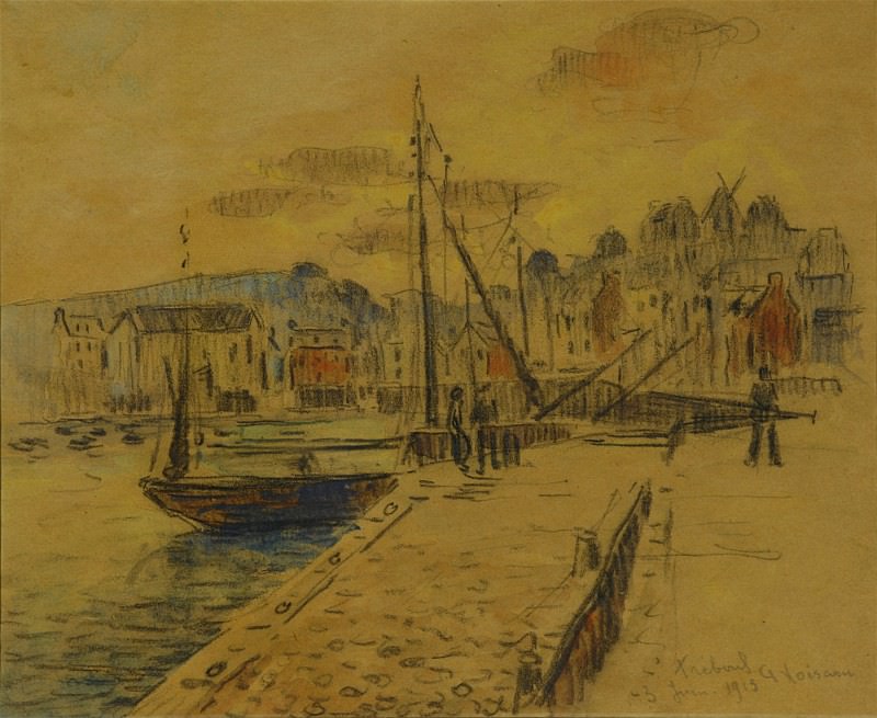 Gustave LOISEAU Loe port de TrГ©boul 101739 3449. часть 2 - европейского искусства Европейская живопись