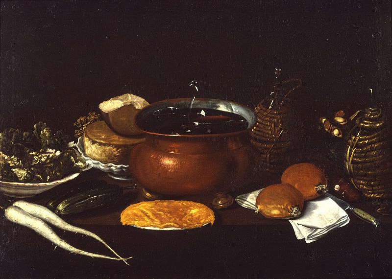 Giovan Battista Recco Table avec les apprГЄts dun repas 16469 203. часть 2 - европейского искусства Европейская живопись
