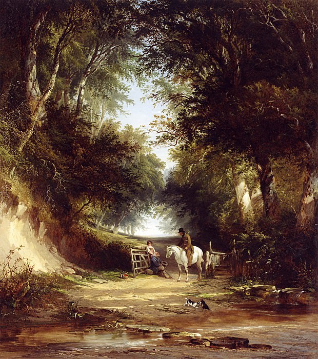 Henry John Boddington A Path Through the Woods. часть 2 -- European art Европейская живопись