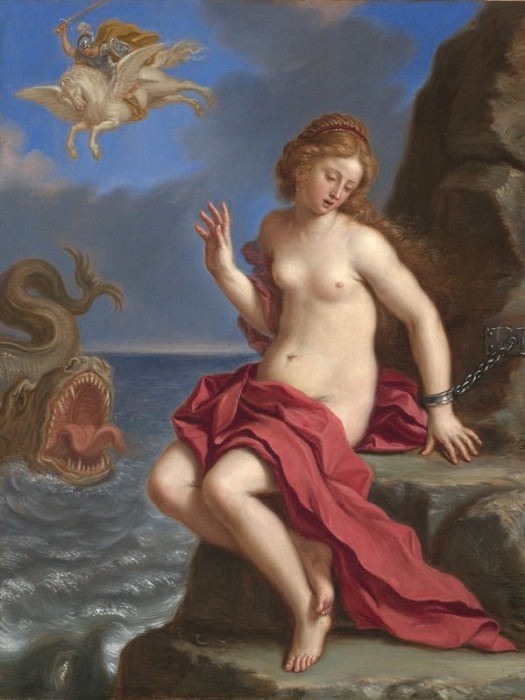 Giovanni Francesco Barbieri called IL GUERCINO – Andromeda Rescued by Perseus. часть 2 - европейского искусства Европейская живопись