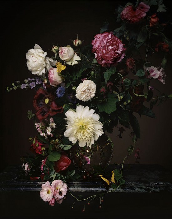 Guido Mocafico Bouqet de fleurs dans un vase de verre 89549 172. часть 2 -- European art Европейская живопись
