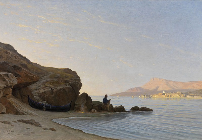 Gustave Paul ROBINET The Greek Coast 79239 121. часть 2 - европейского искусства Европейская живопись