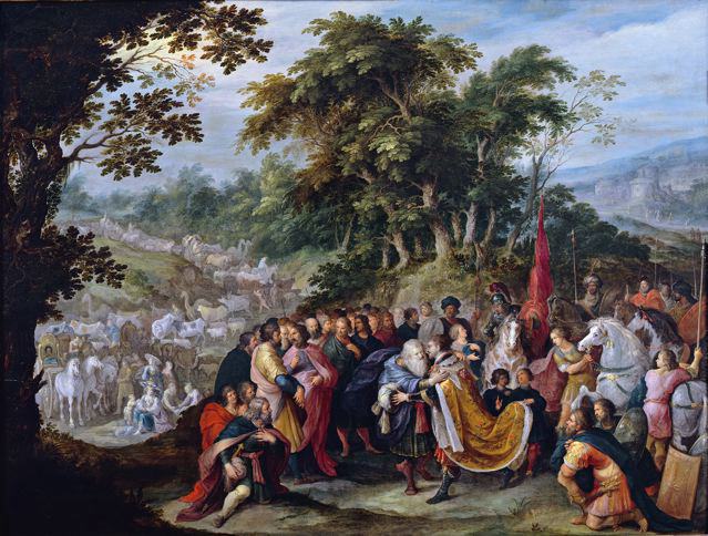 FRANS FRANCKEN II The Meeting of Joseph and Jacob 90214 184. часть 2 - европейского искусства Европейская живопись